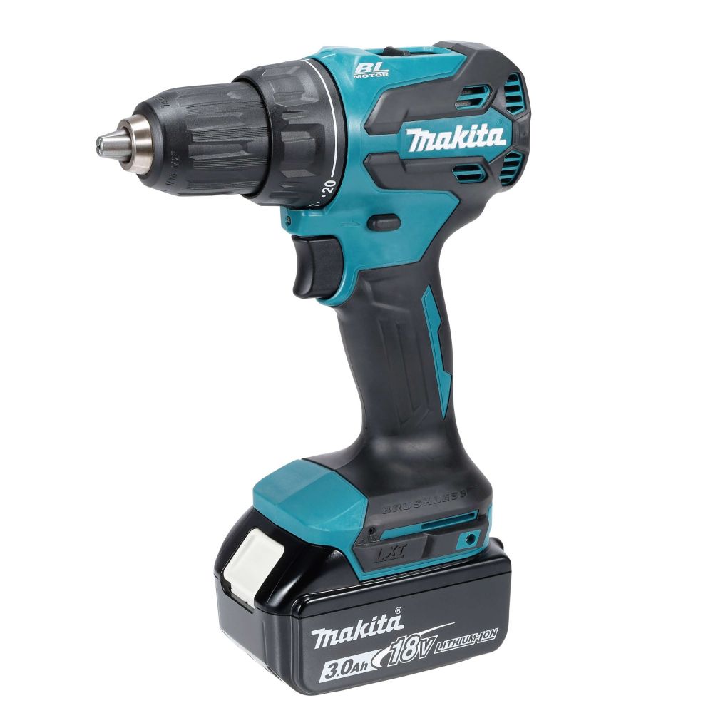 Аккумуляторная дрель-шуруповерт Makita DDF490F003, 18 В, 1900 об/мин, с 2 АКБ 3 Ач и ЗУ, в кейсе MakPac