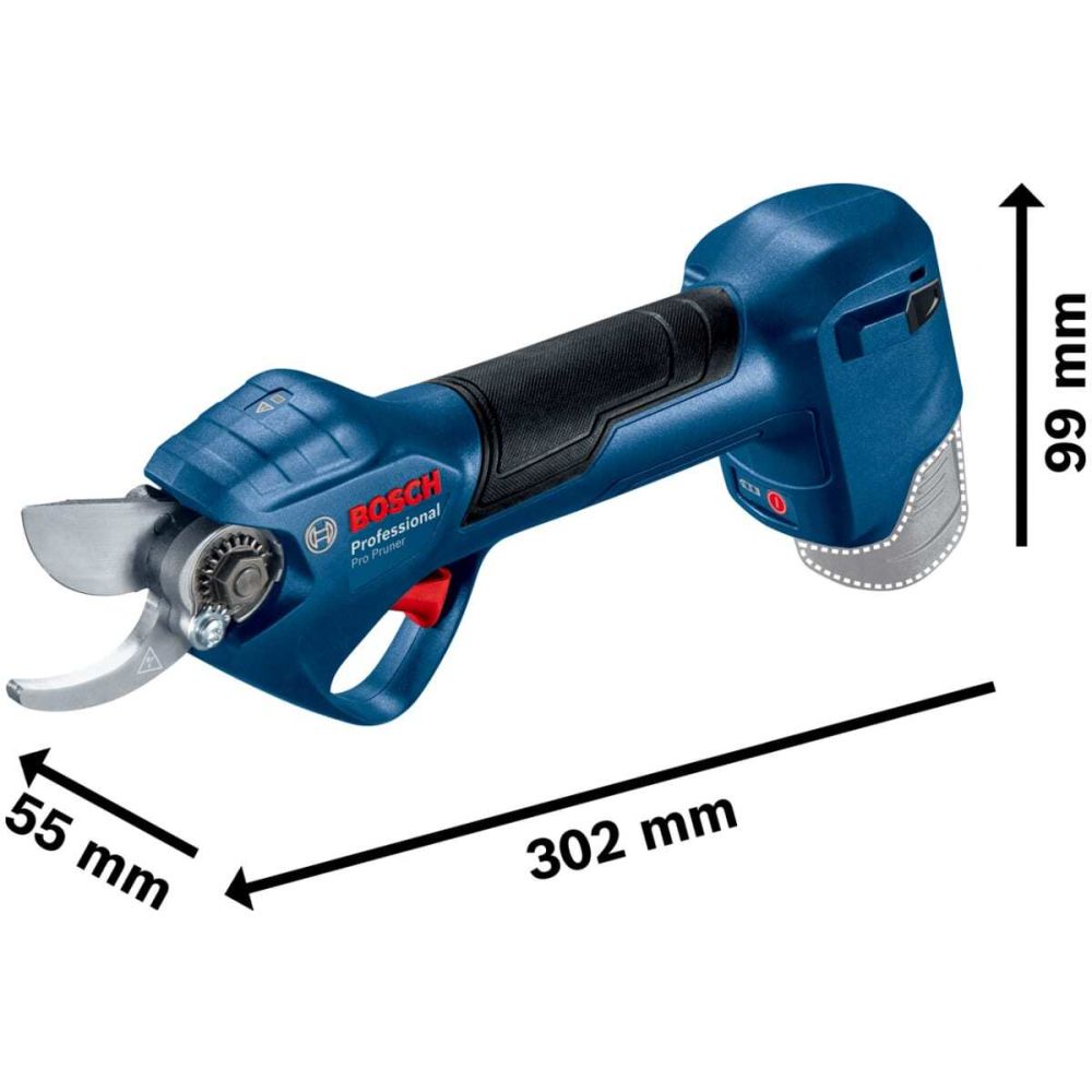 Аккумуляторный секатор Bosch Pro Pruner, 12 В, до 2.5 см, без АКБ и ЗУ, 06019K1020