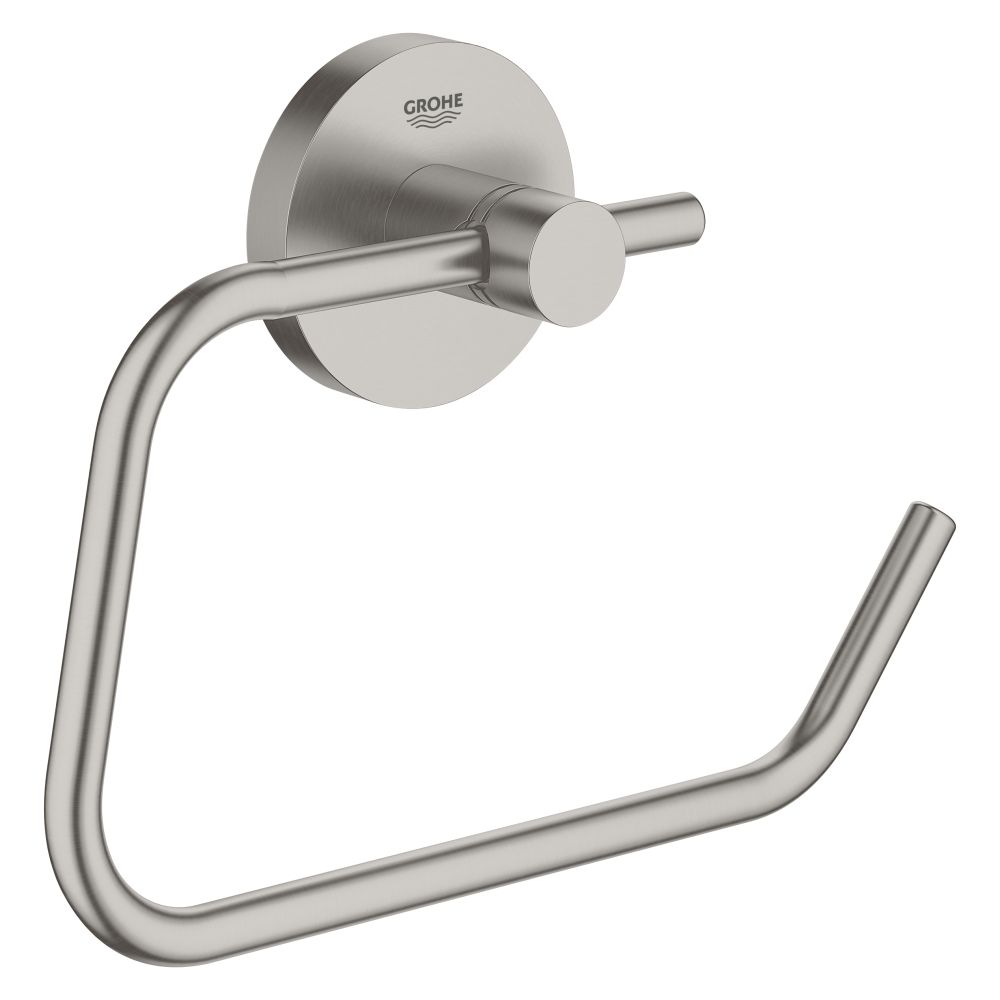 Держатель для туалетной бумаги GROHE Essentials без крышки, суперсталь (40689DC1)