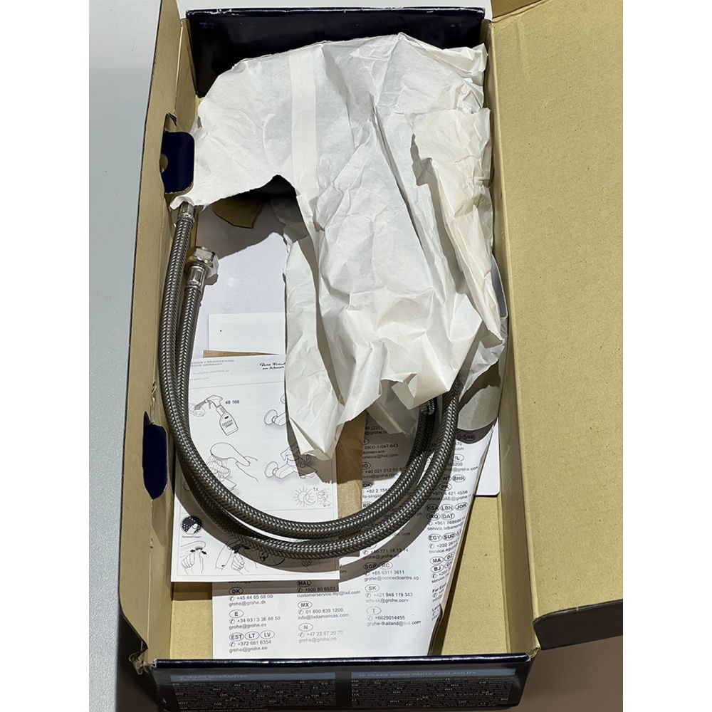 Смеситель для раковины GROHE Eurosmart, S-size, матовый чёрный (324672433/U), уцененный товар