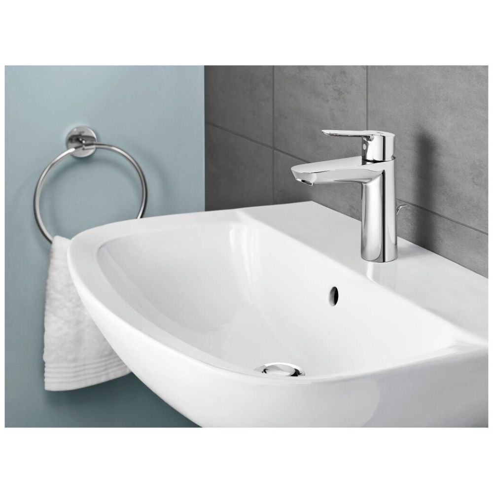 Смеситель для раковины GROHE Start Edge с донным клапаном, хром (23342000)