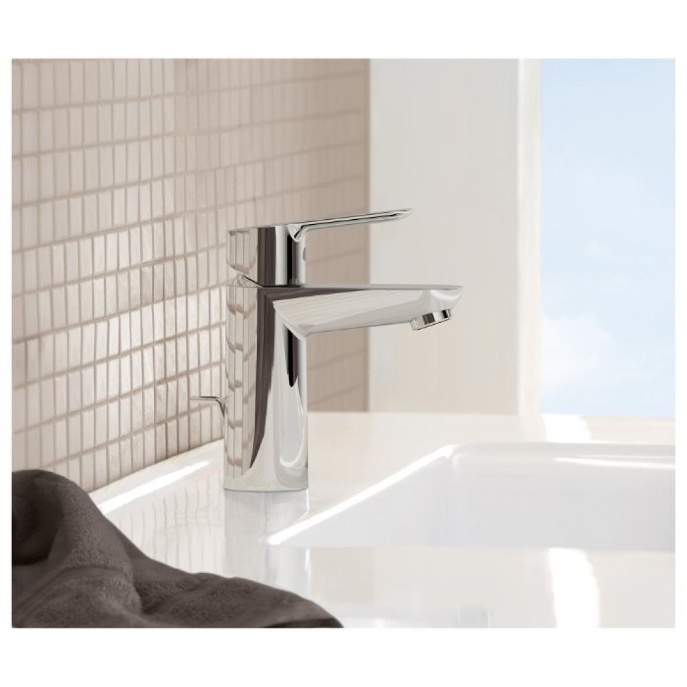 Смеситель для раковины GROHE Start Edge с донным клапаном, хром (23342000)