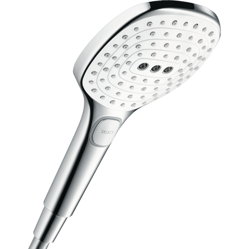 Ручной душ hansgrohe Raindance Select E 120 3jet 26520400, белый/хром
