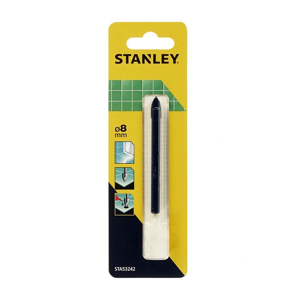 Сверло перьевое по стеклу и керамике STANLEY STA53242, 8x78 мм