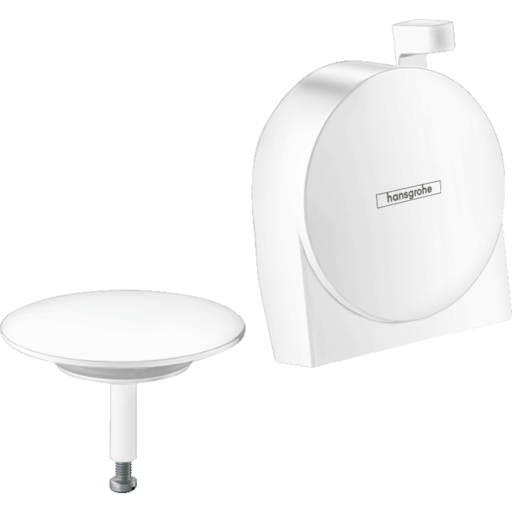 Внешняя часть системы налива/слива-перелива для ванны hansgrohe Exafill S 58117700, матовый белый