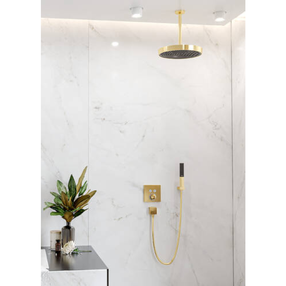 Ручной душ hansgrohe Rainfinity 100 1jet 26866990, полированное золото