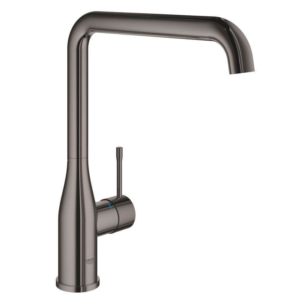 Смеситель для кухни GROHE Essence с поворотным изливом, темный графит глянец (30269A00)