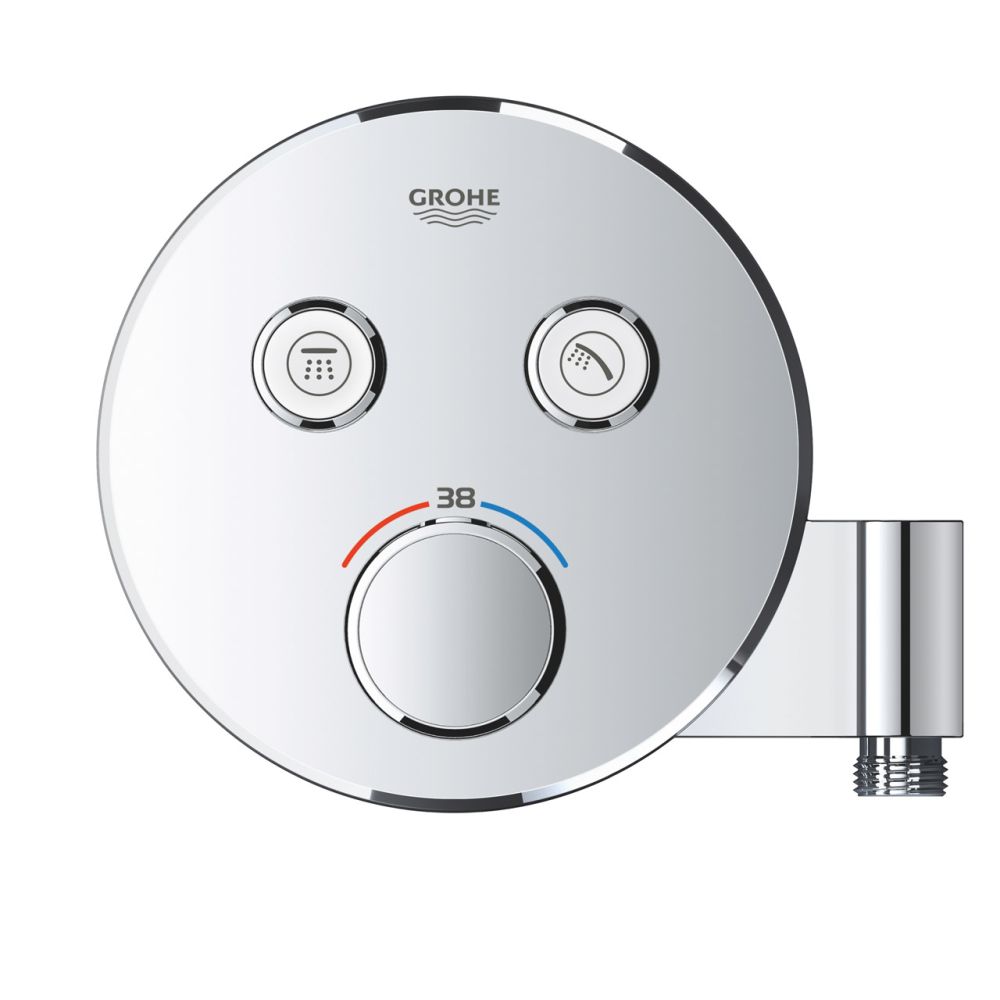 Внешняя часть термостата для душа GROHE Grohtherm SmartControl на 2 потребителя, хром (29120000)