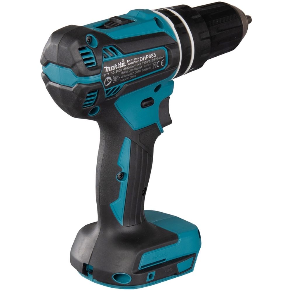 Аккумуляторная ударная дрель-шуруповерт Makita DHP485, 18 В, 1900 об/мин, 28500 уд/мин, с АКБ 3 Ач и ЗУ (DHP485P1Z)