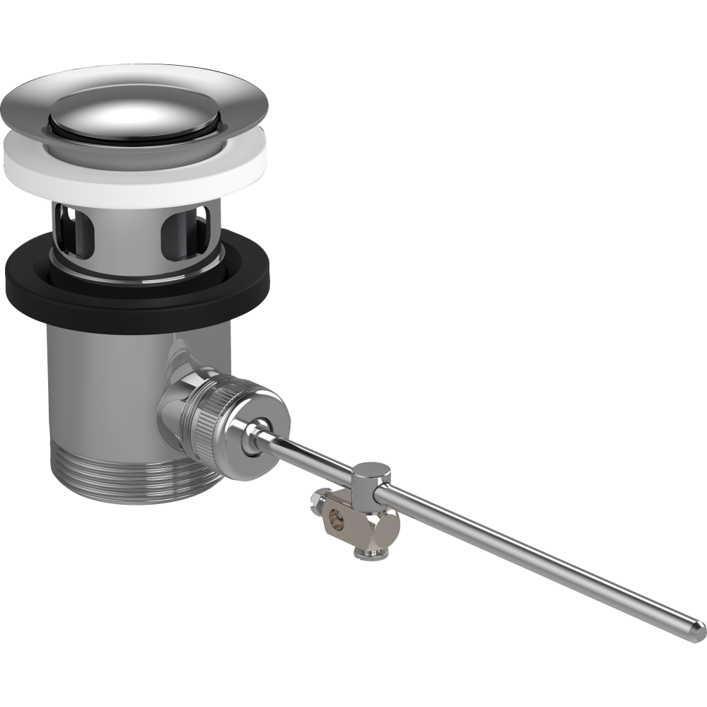 Донный клапан для раковины и биде hansgrohe рычажный 94139000, хром