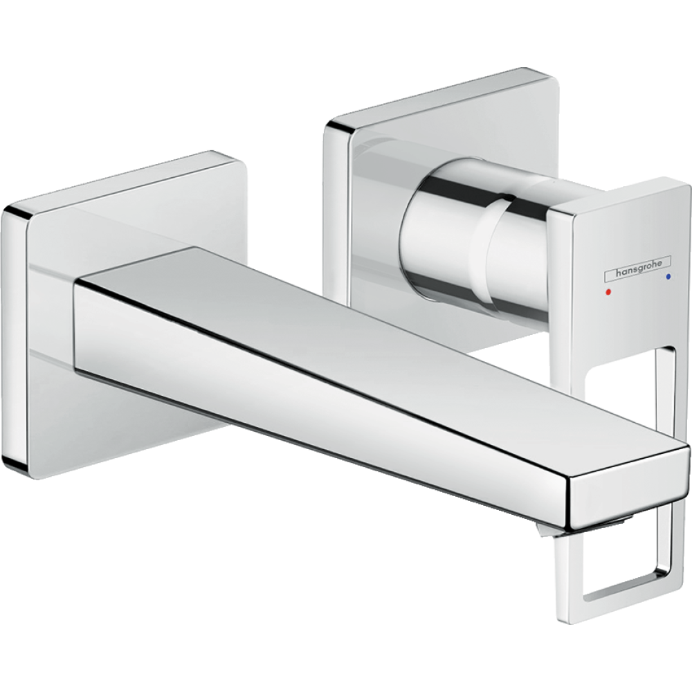 Внешняя часть смесителя для раковины hansgrohe Metropol скрытого монтажа, настенный 74525000, хром