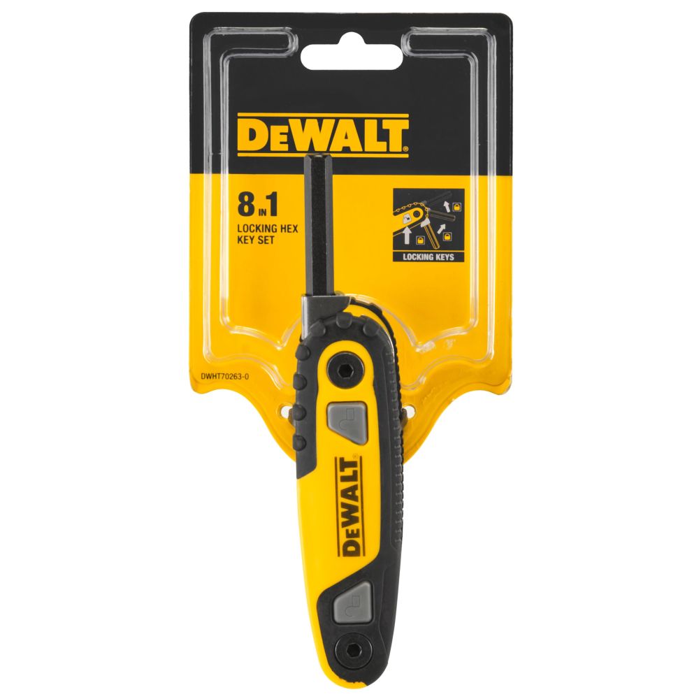 Набор шестигранных ключей DEWALT DWHT0-70263, 1.5-8 мм, 8 шт.
