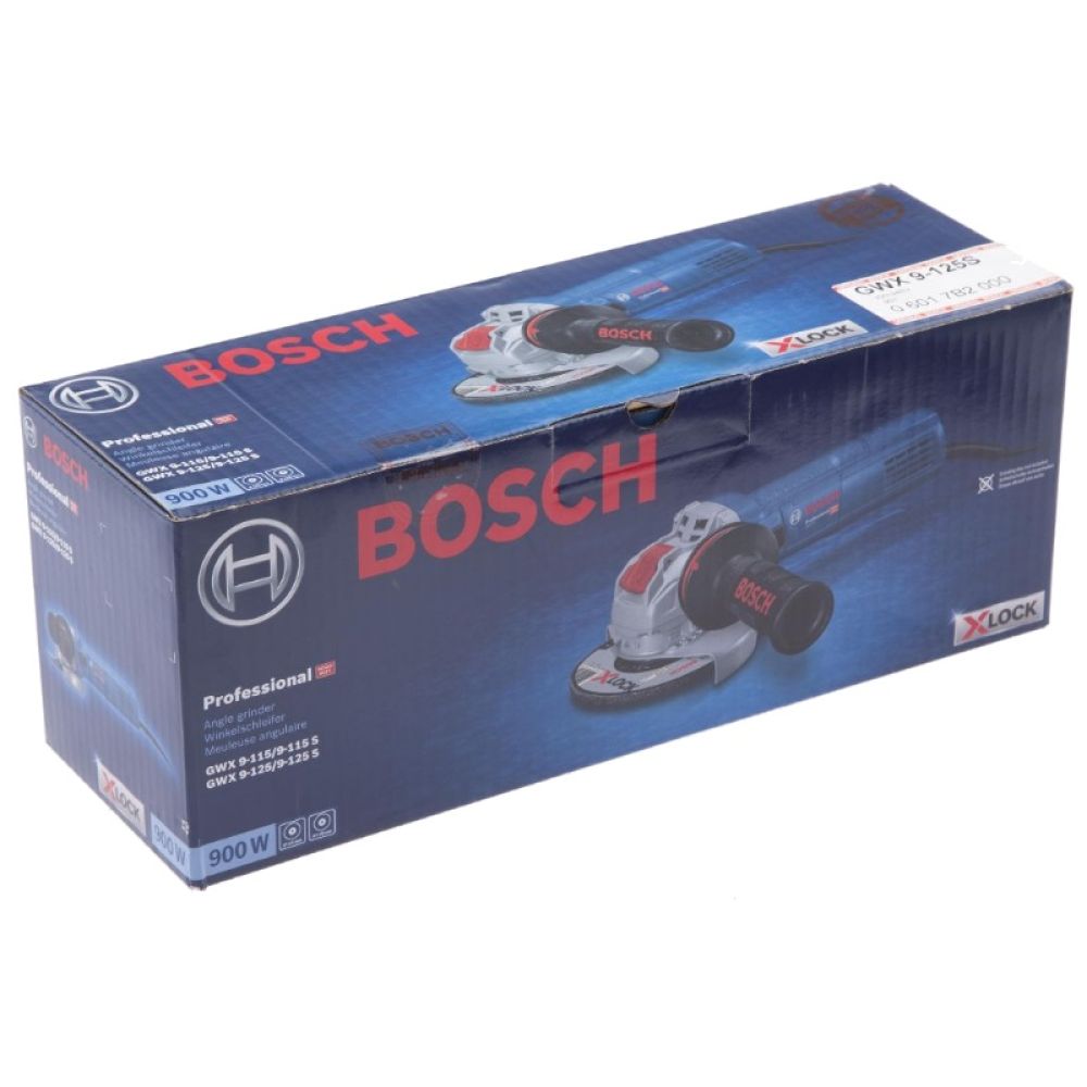 Угловая шлифмашина Bosch GWX 9-125 S, 900 Вт, 125 мм, 11000 об/мин (0.601.7B2.000)