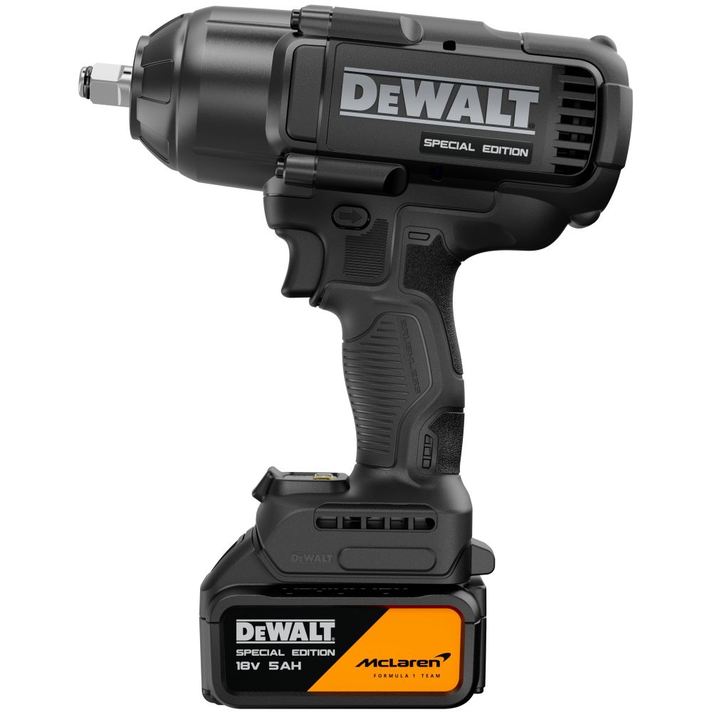 Аккумуляторный гайковерт DEWALT McLaren Limited Edition DCF99MP2T, 18 В, 1898 Нм, 2200 уд/мин, с 2 АКБ 5 Ач и ЗУ, в кейсе TSTAK