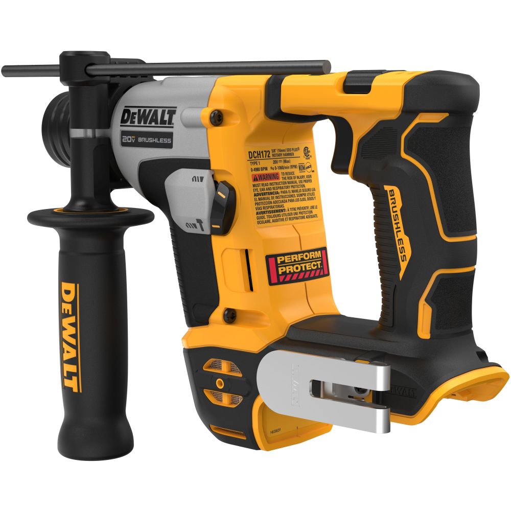 Аккумуляторный перфоратор DEWALT DCH172B, 20 В, 1.4 Дж, 4980 уд/мин, без АКБ и ЗУ (DCH172B-XJ)