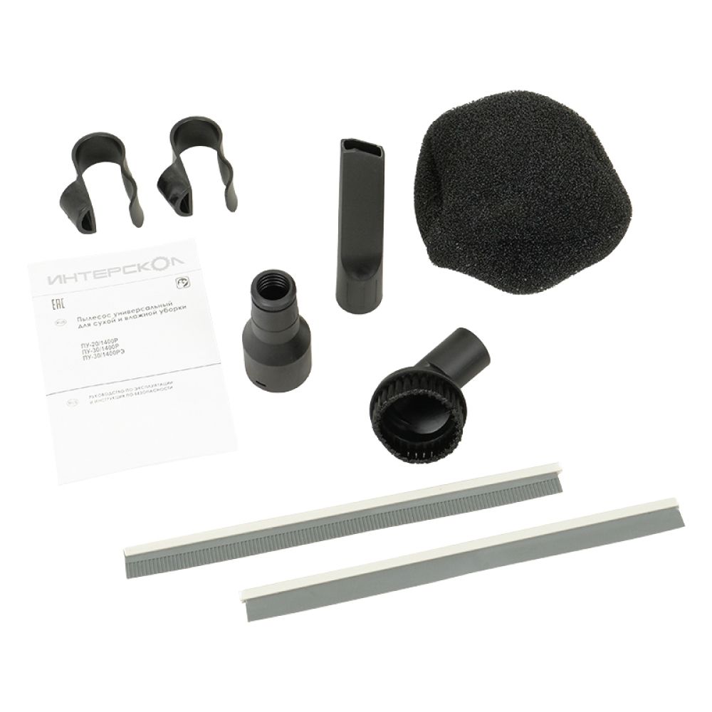 Строительный пылесос ИНТЕРСКОЛ ПУ-30/1400РЭ, 1400 Вт, 30 л (707.1.1.00)