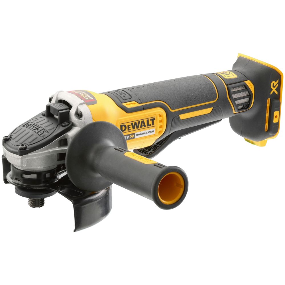 Аккумуляторная угловая шлифмашина DEWALT DCG406P1T, 18 В, 125 мм, 9000 об/мин, с АКБ 5 Ач и ЗУ, в кейсе TSTAK (DCG406P1NT-XJ)