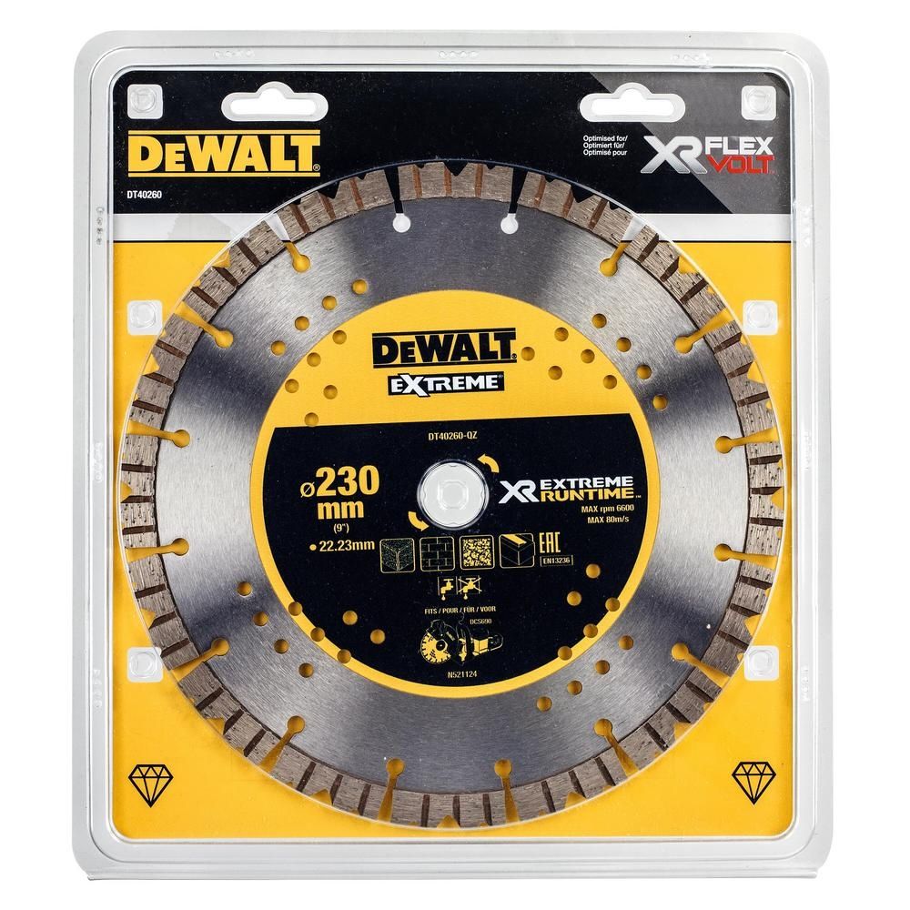 Алмазный диск отрезной DEWALT DT40260, 230 x 22.2, h=12м