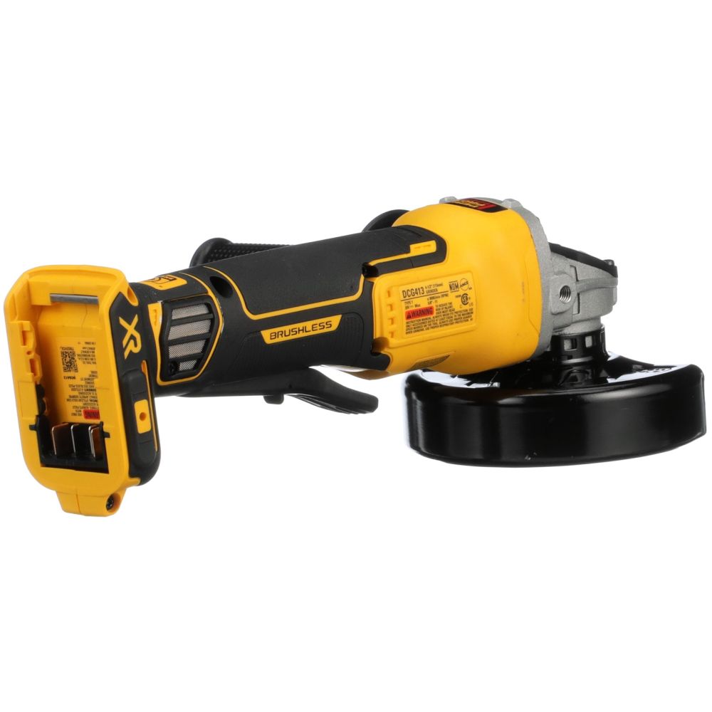 Аккумуляторная угловая шлифмашина DEWALT DCG413B, 20 В, 115 мм, 9000 об/мин, без АКБ и ЗУ (DCG413B-XJ)