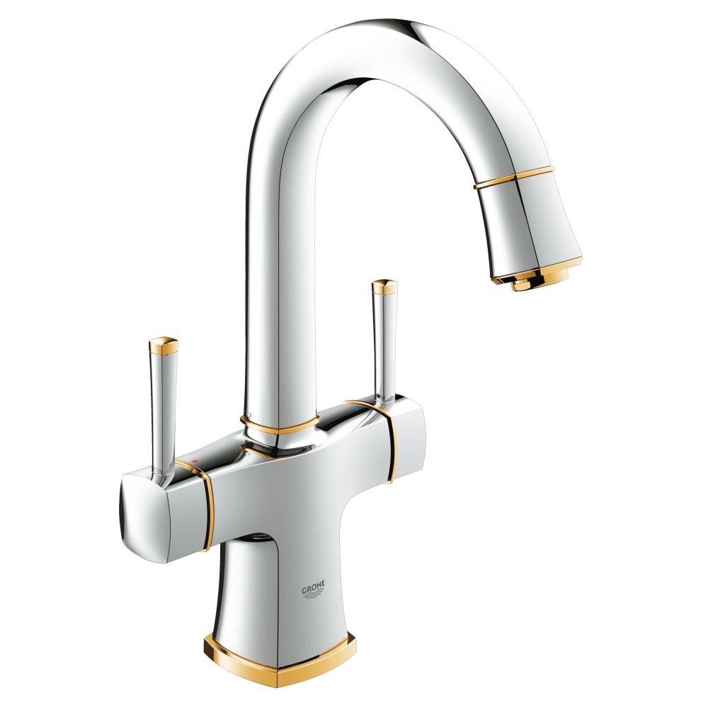 Смеситель для раковины GROHE Grandera, L-size, хром/золото (21107IG0)