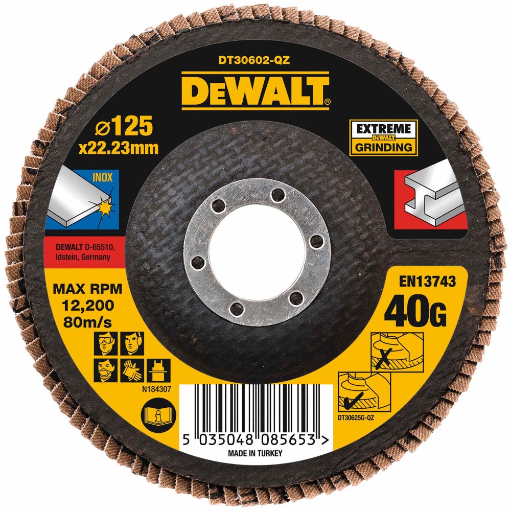 Лепестковый круг DEWALT DT30602, 125х22.23 мм (DT30602-QZ)