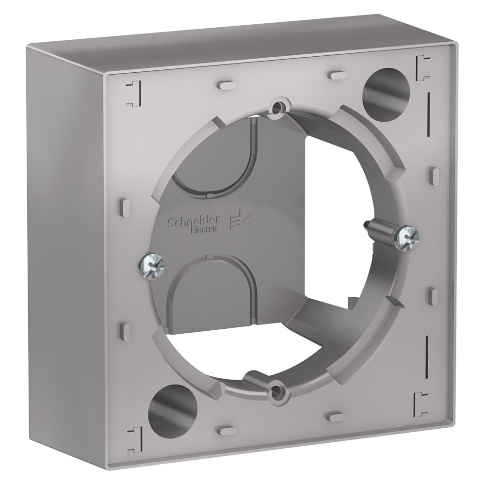 Коробка для наружного монтажа Systeme Electric (Schneider Electric) AtlasDesign, алюминий ATN000300