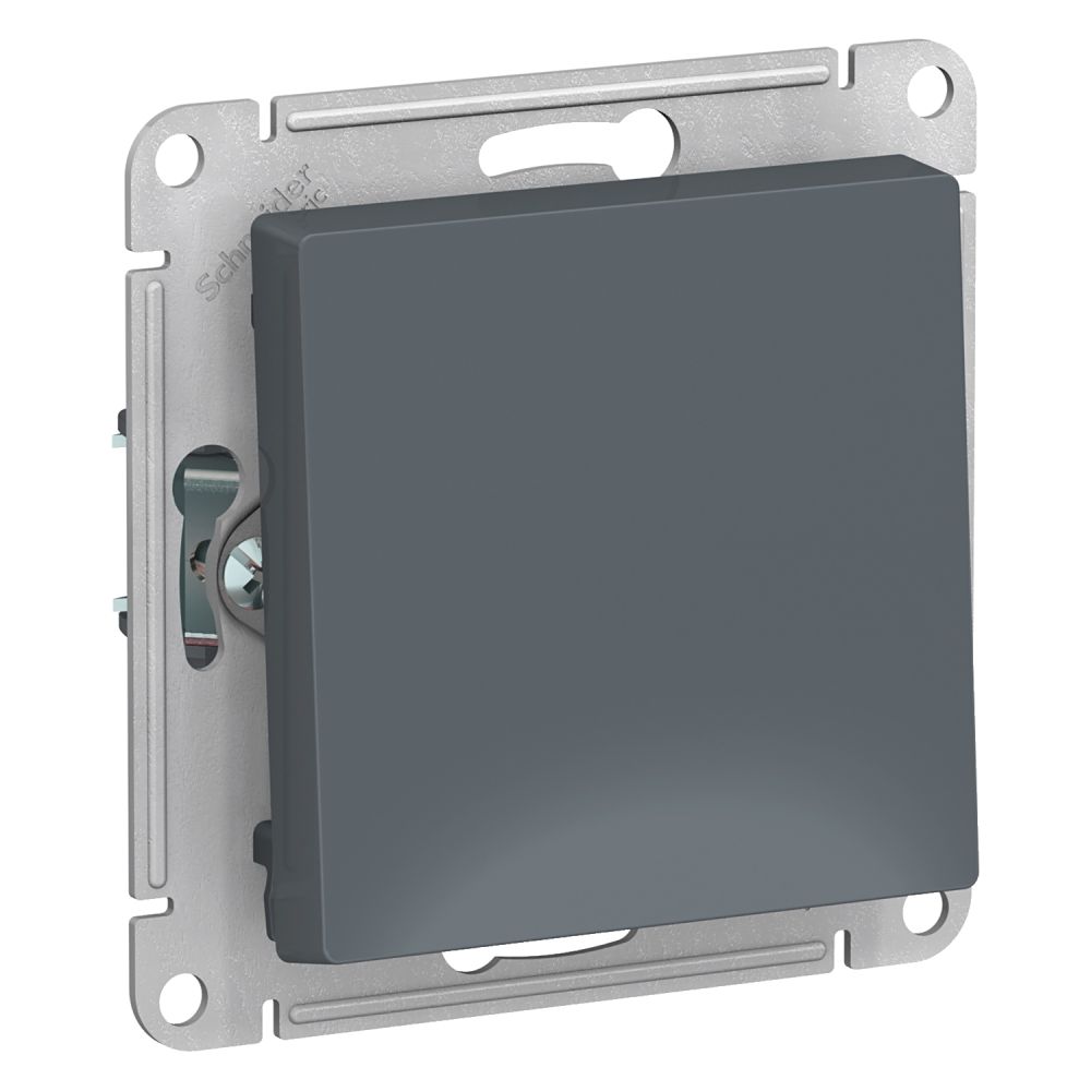 Выключатель одноклавишный Systeme Electric (Schneider Electric) AtlasDesign 10АХ, грифель ATN000711