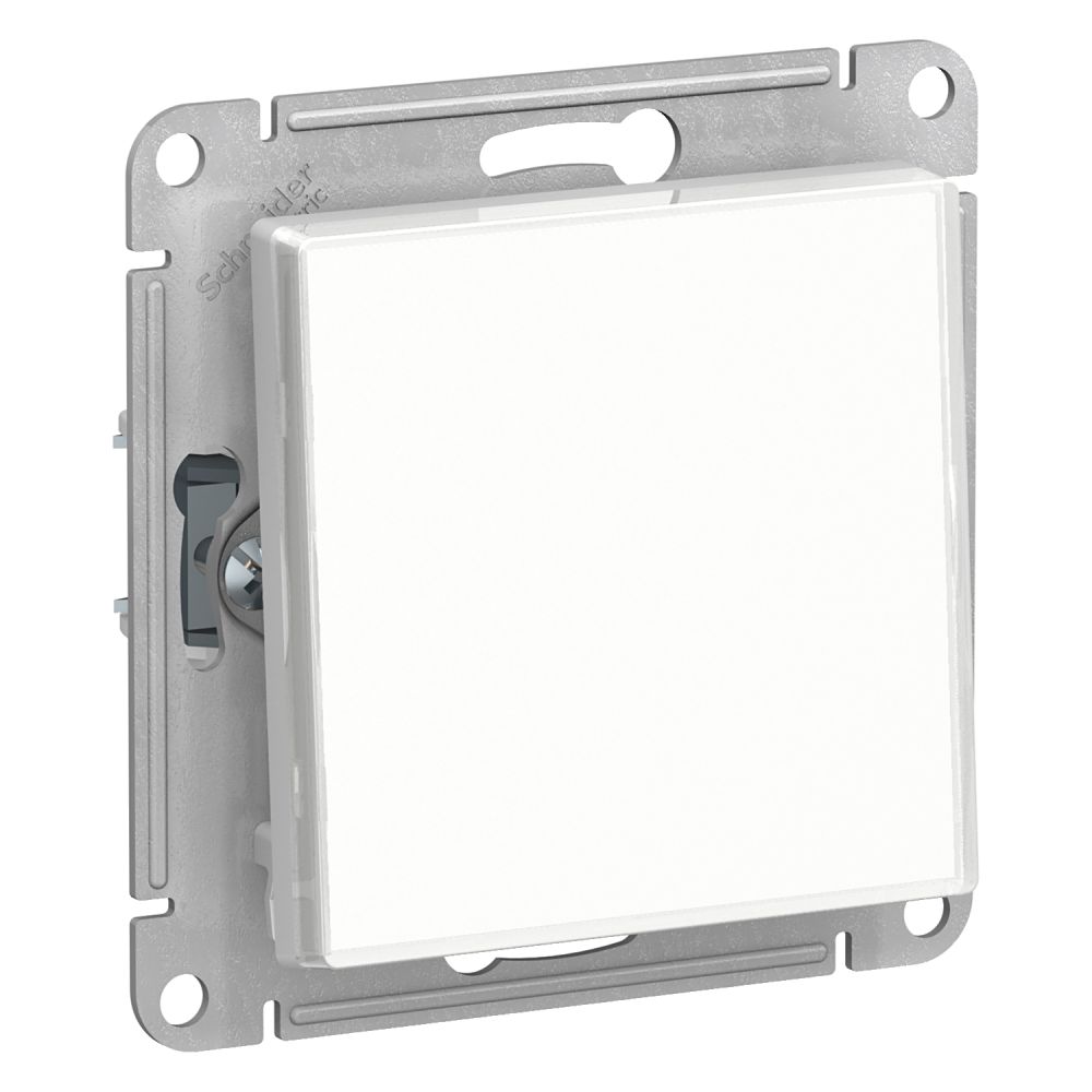 Выключатель одноклавишный Systeme Electric (Schneider Electric) AtlasDesign Art 10АХ, белый ATN200111