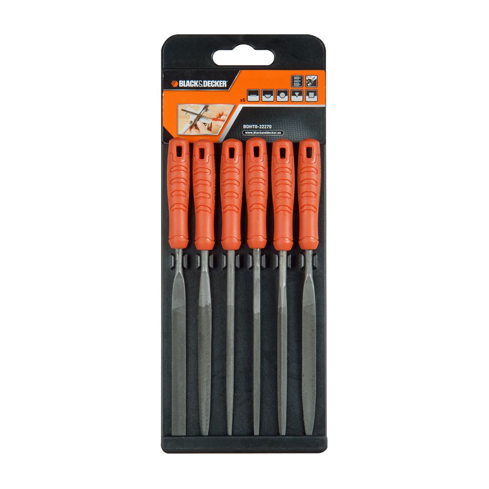 Набор из 6 надфилей BLACK+DECKER BDHT0-22270