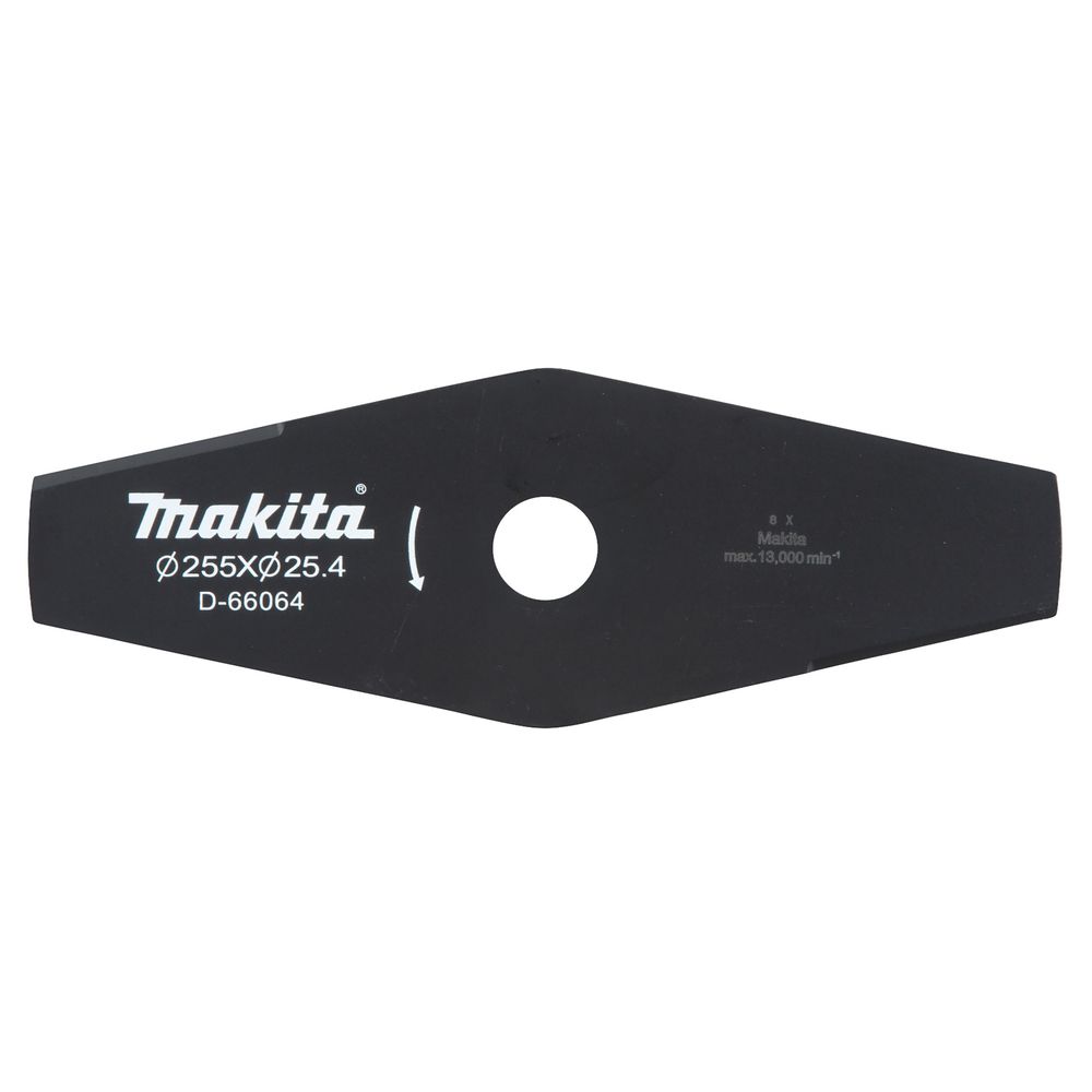 Нож для травы Makita, 2 зуба, d 255x25, 4 мм, D-66064