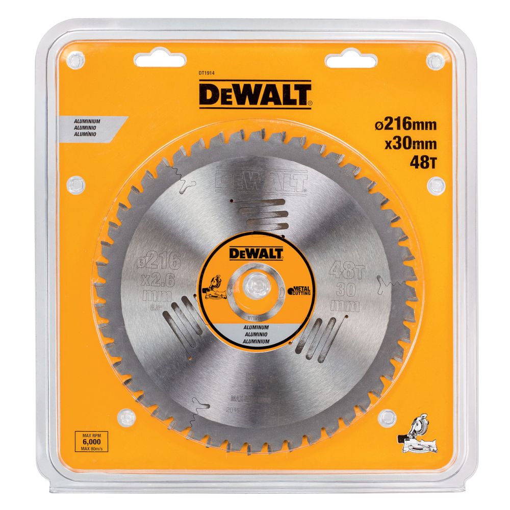 Пильный диск DEWALT METAL CUTTING DT1914,  216/30 мм.