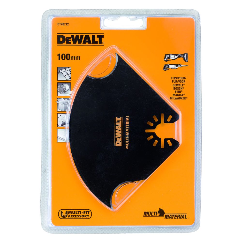Насадка для мультитул нож DEWALT DT20712, Multi-Matherial по кровельным материалам ковролину картону линолеуму вспененным материалам