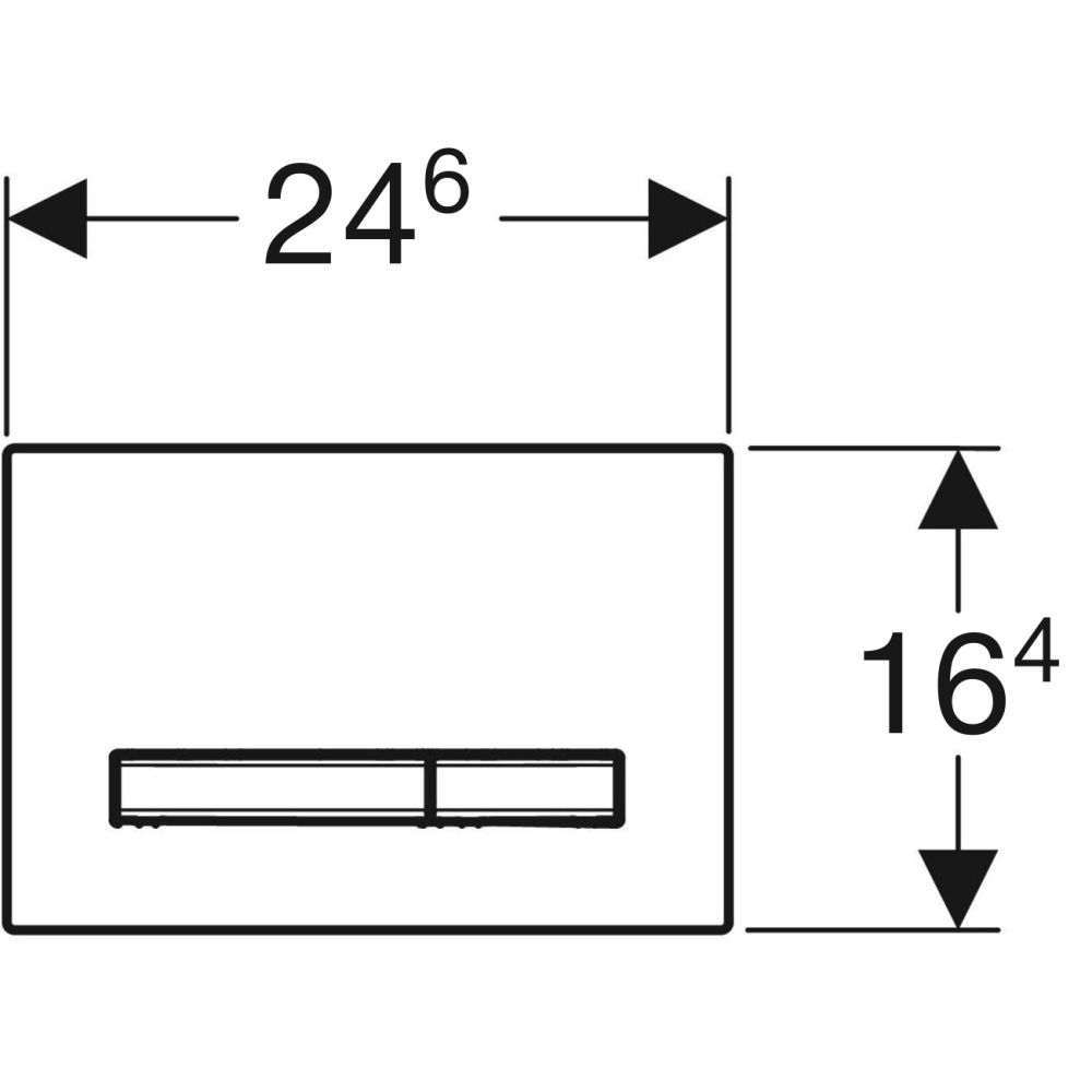 Клавиша смыва Geberit Sigma50, черный ral 9005, 115.671.DW.2
