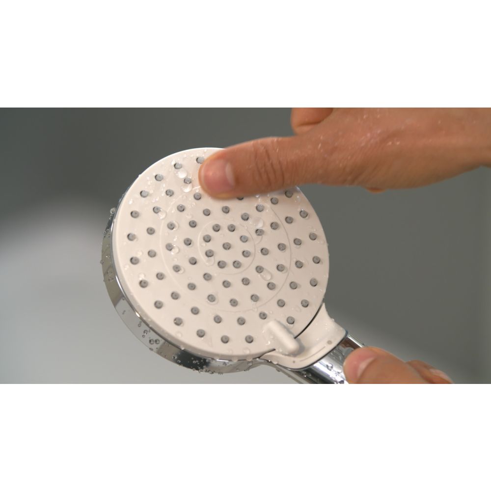 Ручной душ hansgrohe Crometta 100 2jet Vario 26330400, белый/хром