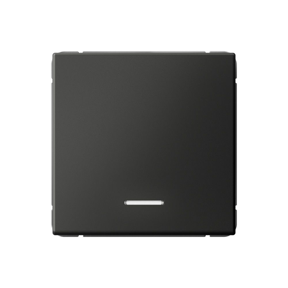 Выключатель 1-клавишный с подсветкой Systeme Electric (Schneider Electric) ArtGallery, 10А, базальт, GAL001413