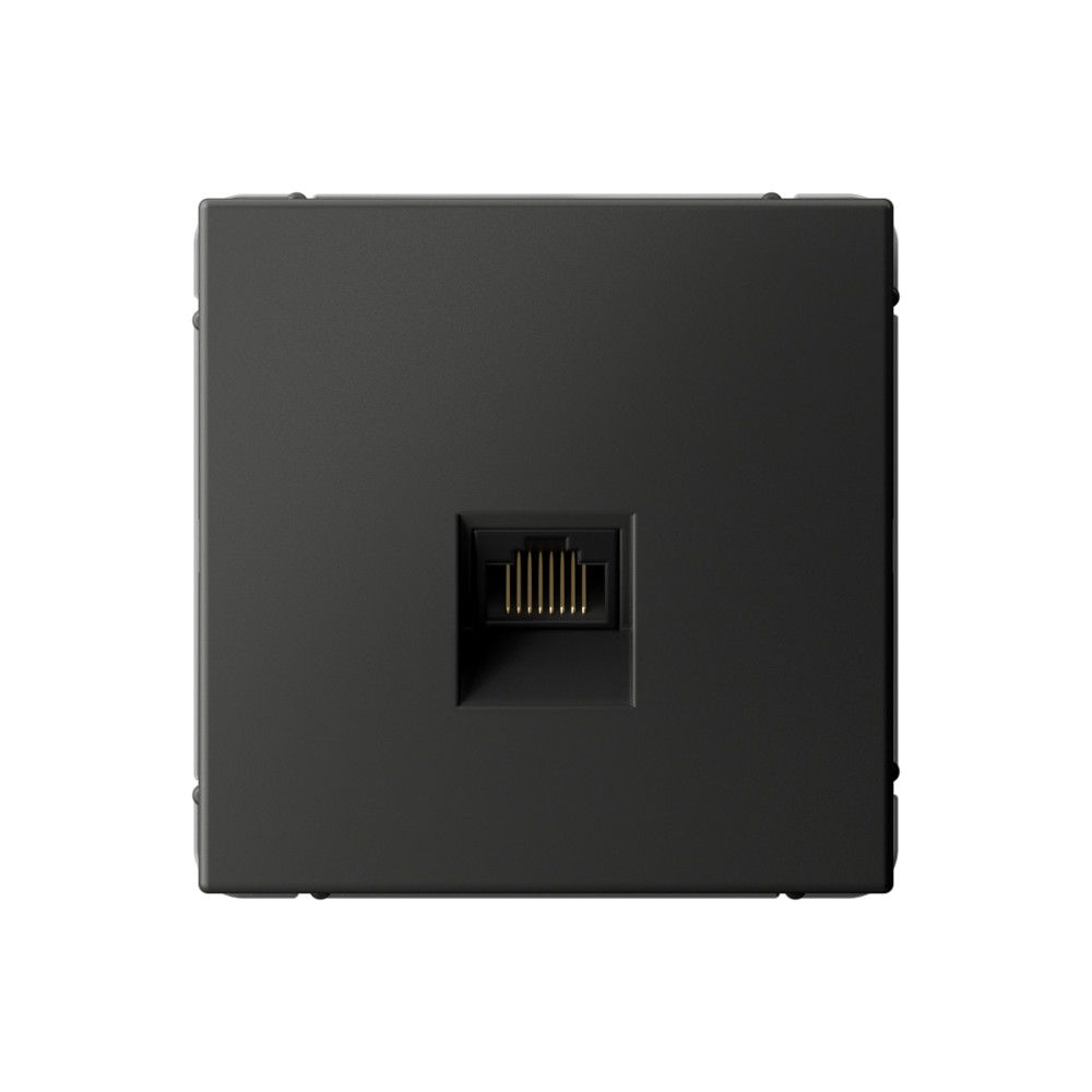 Розетка компьютерная RJ45 Systeme Electric (Schneider Electric), ArtGallery, базальт, GAL001486