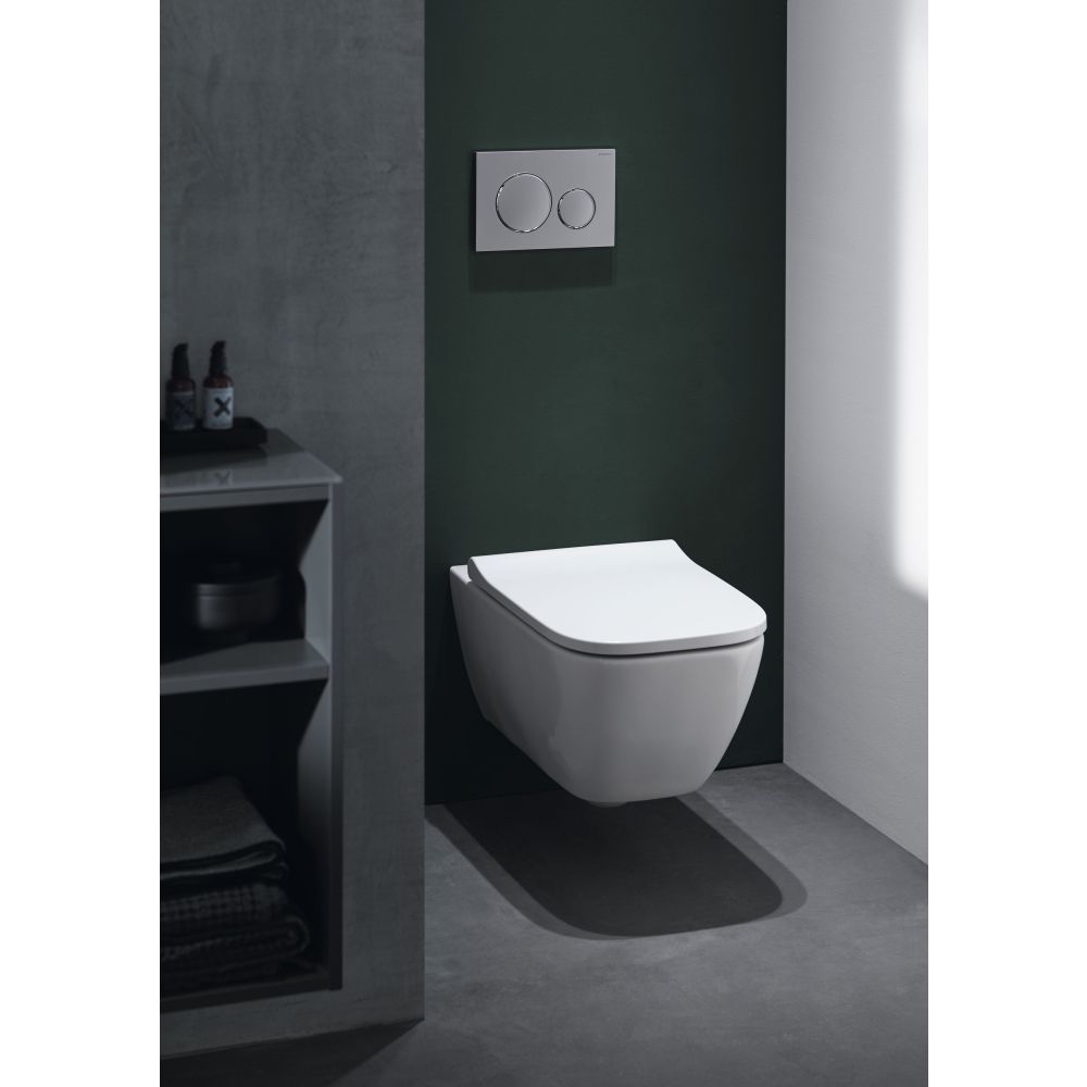 Клавиша смыва Geberit Sigma20, лакированный матовый хром, 115.882.JQ.1