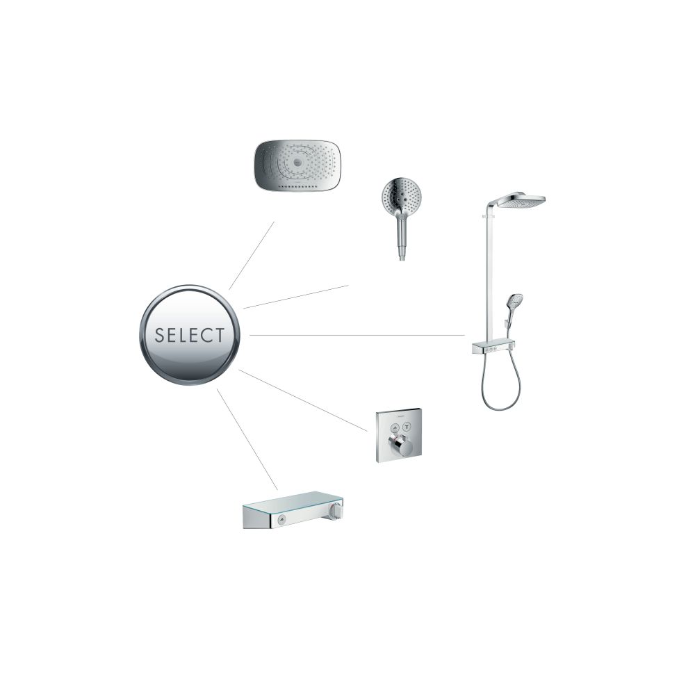 Термостат для душа hansgrohe ShowerTablet Select 300 внешнего монтажа 13171000, хром