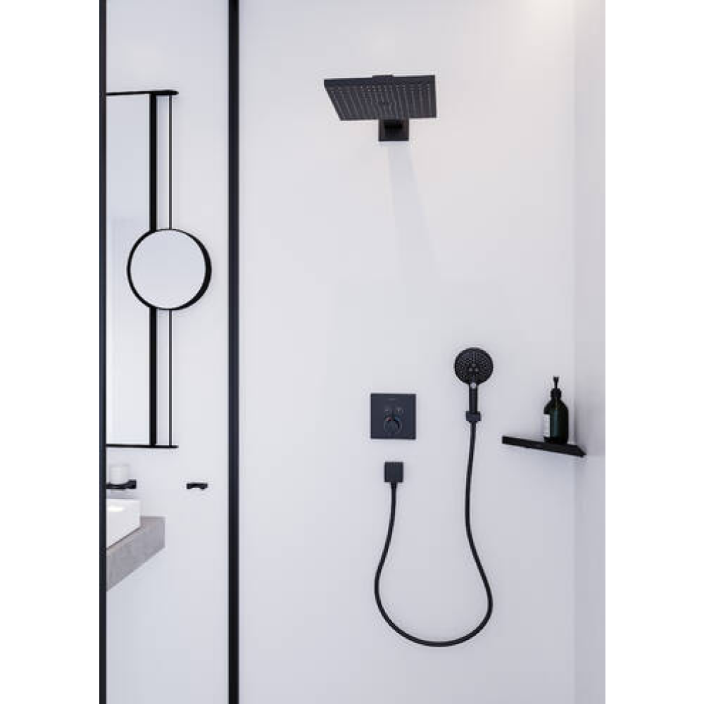 Косметическое зеркало hansgrohe AddStoris 41791670, матовый черный