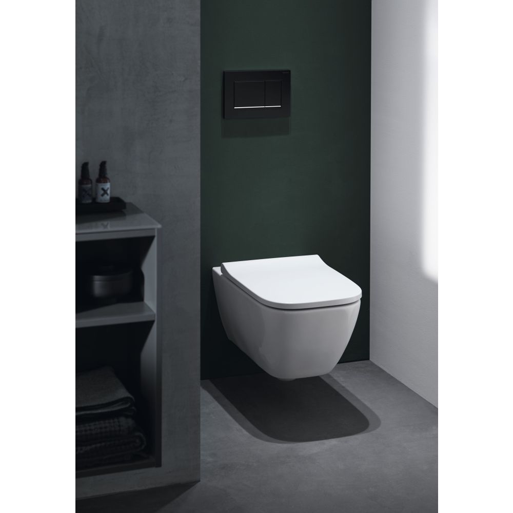 Клавиша смыва Geberit Sigma30, матовый черный, 115.883.14.1