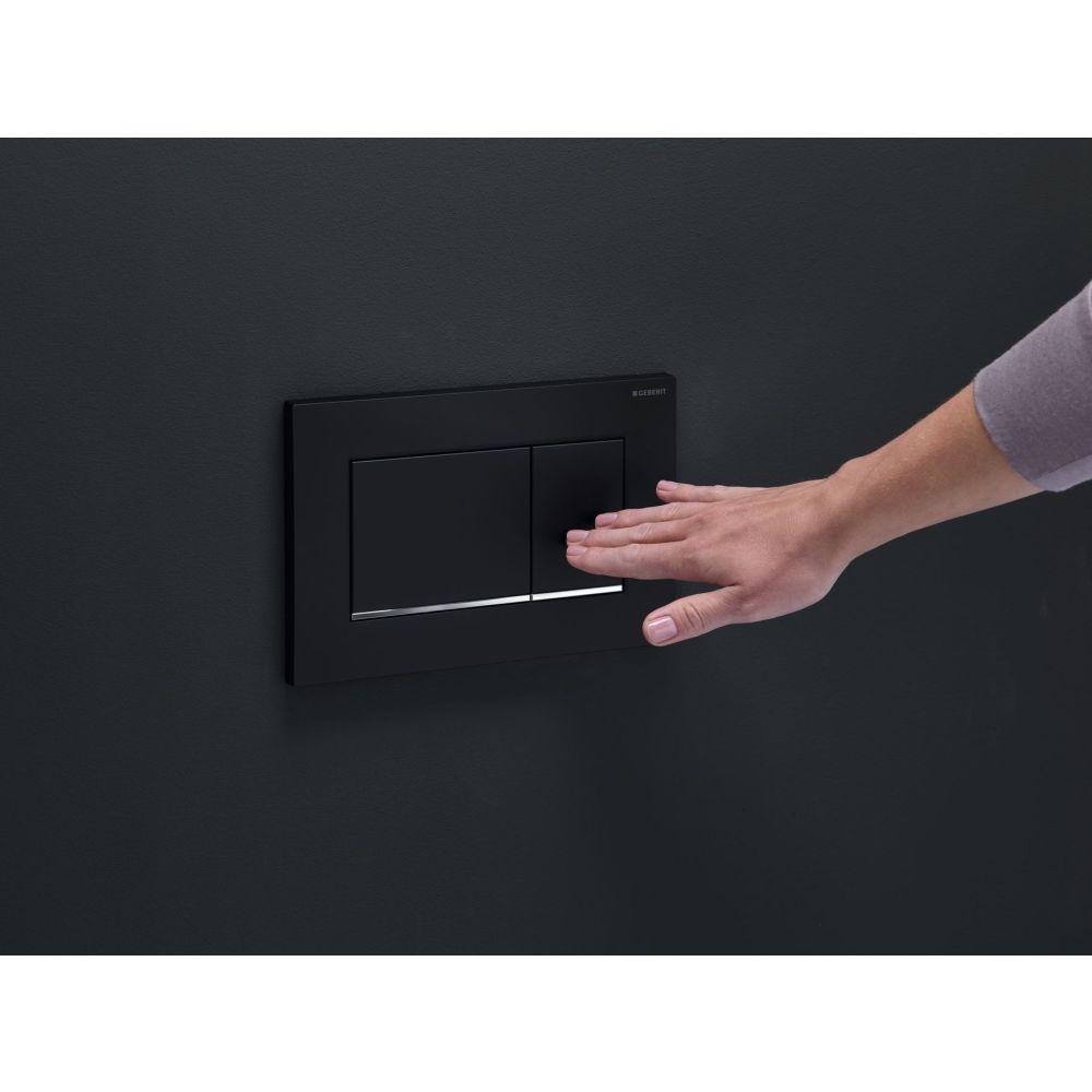 Клавиша смыва Geberit Sigma30, матовый черный, 115.883.14.1