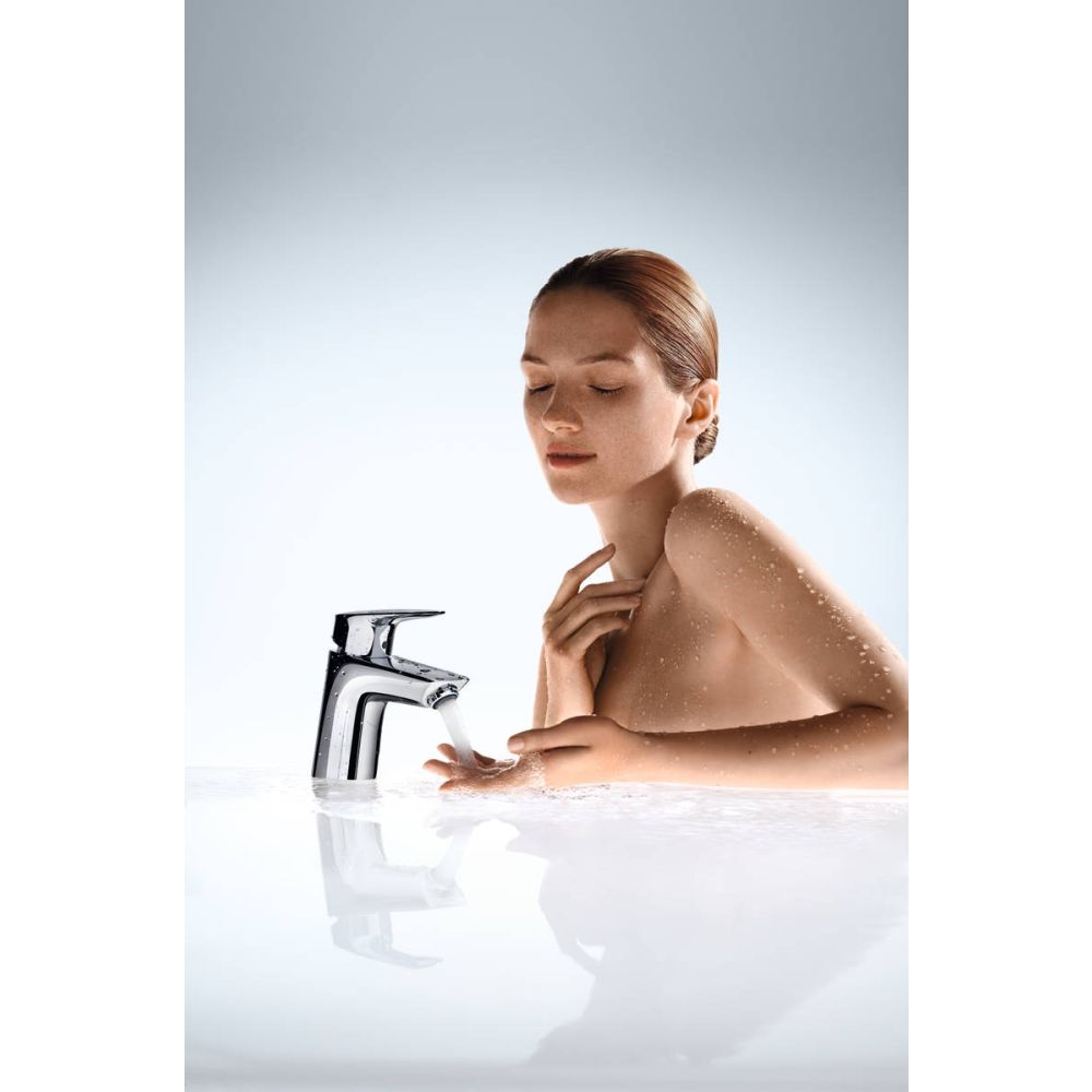 Смеситель для раковины hansgrohe Logis 70 CoolStart, без сливного гарнитура 71073000, хром