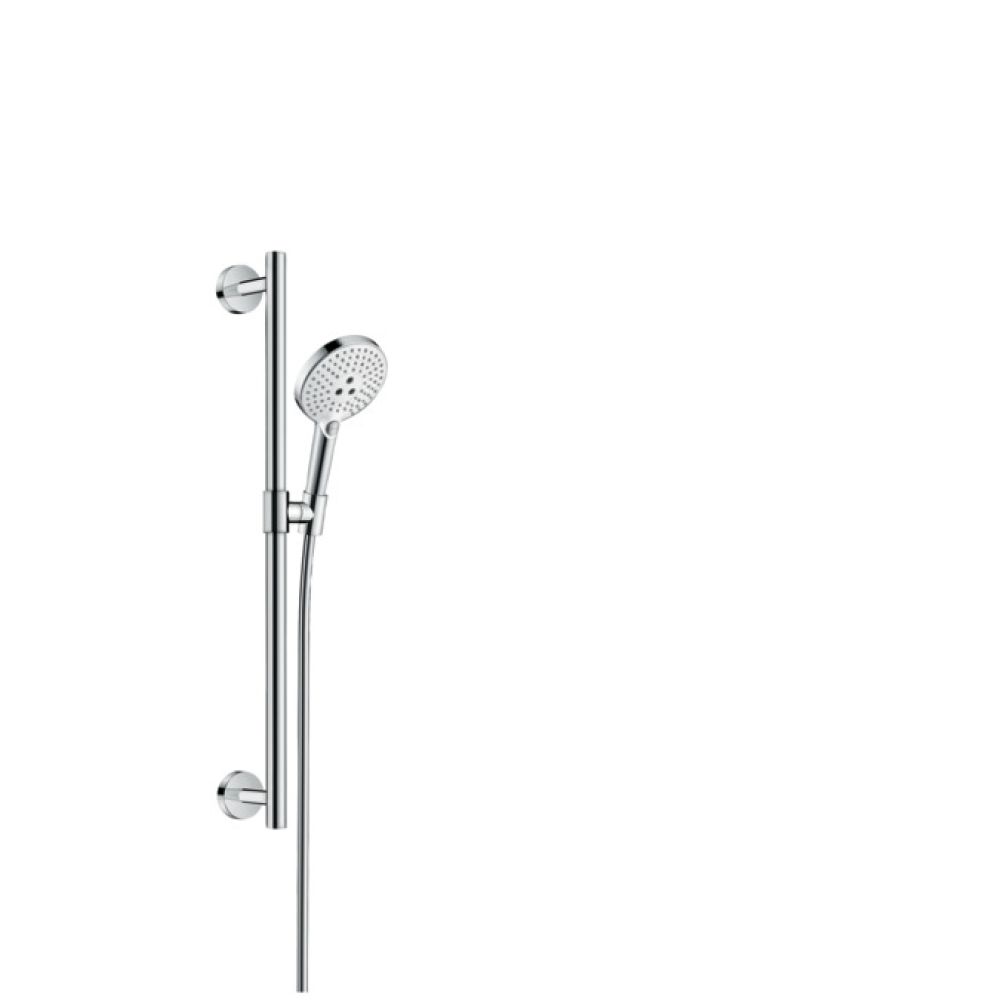 Душевой гарнитур hansgrohe Raindance Select S 120 3jet со штангой 65 см 26320400, белый/хром