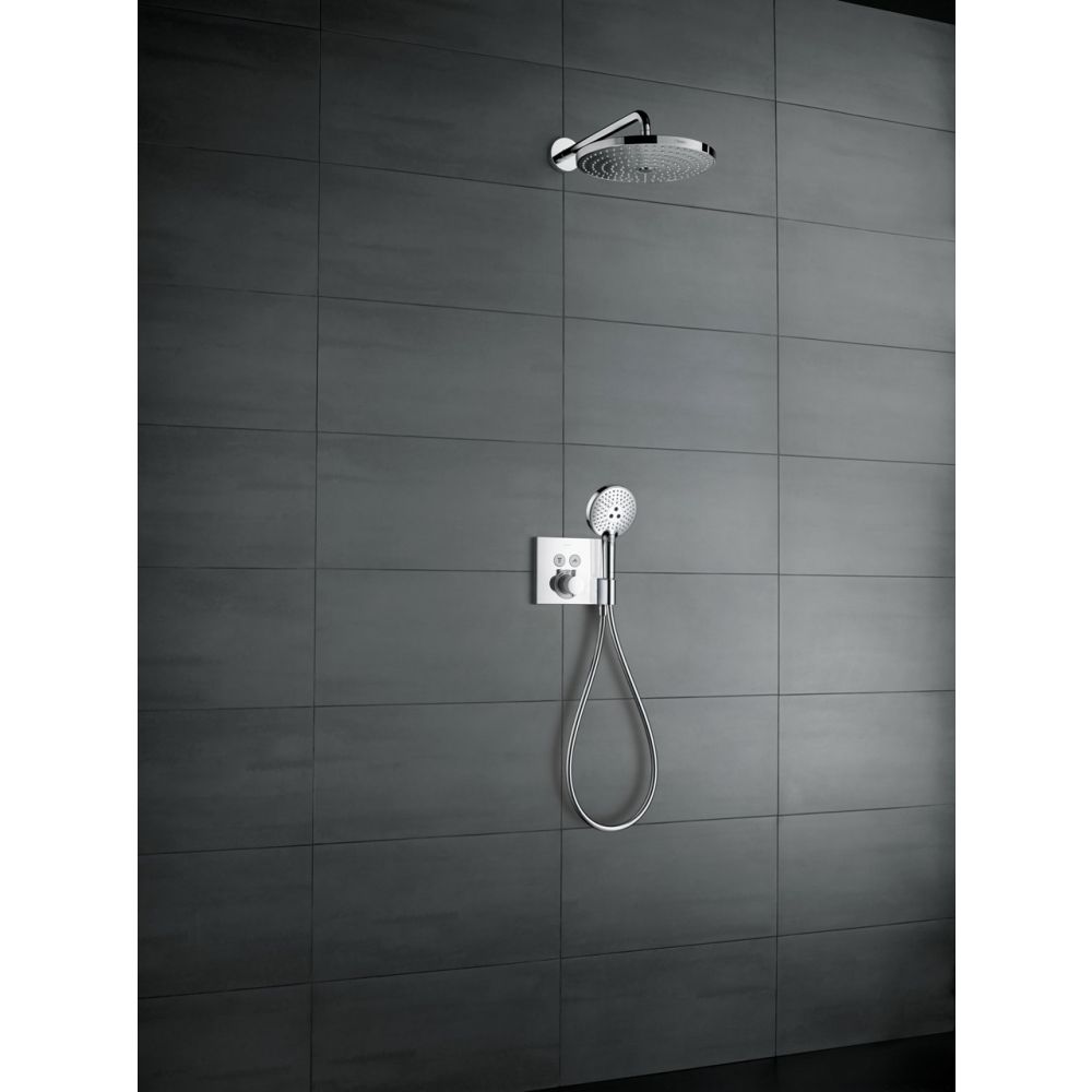 Внешняя часть термостата для душа hansgrohe ShowerSelect скрытого монтажа 15765000, хром