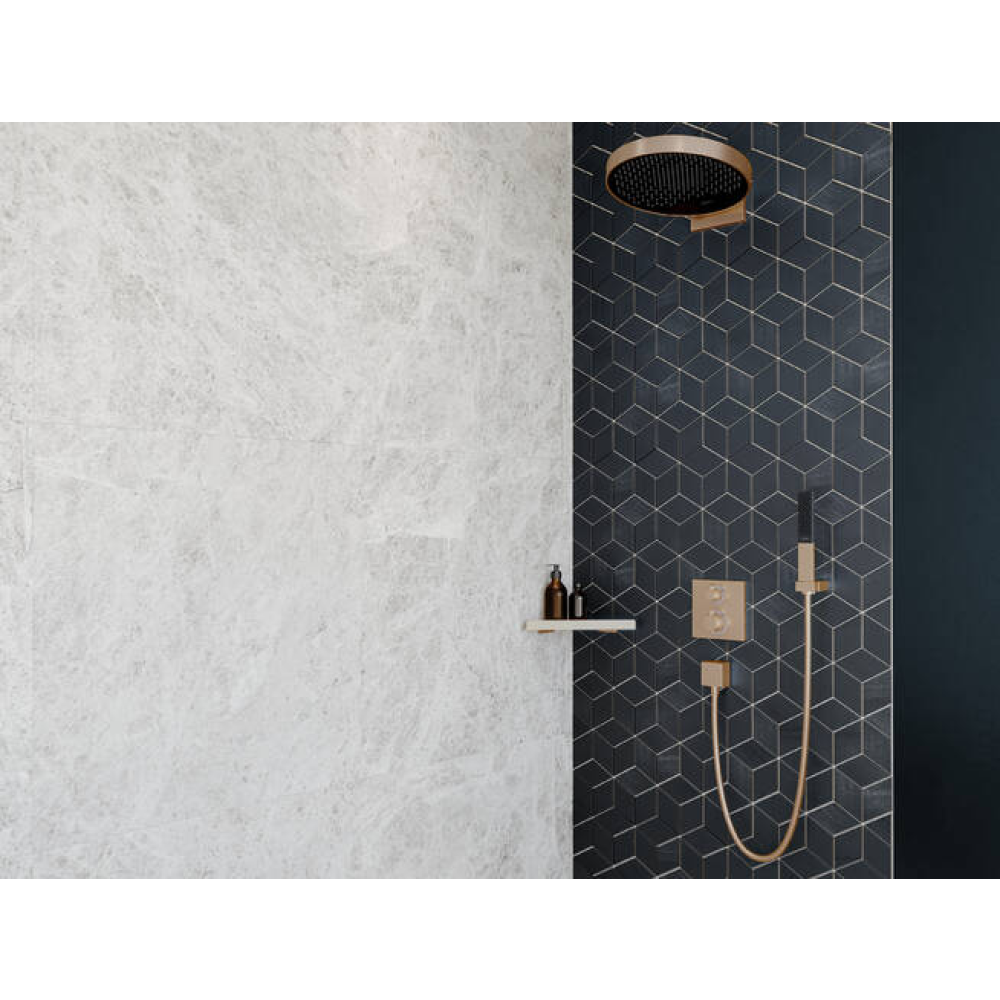 Ручной душ hansgrohe Rainfinity 100 1jet 26866140, шлифованная бронза