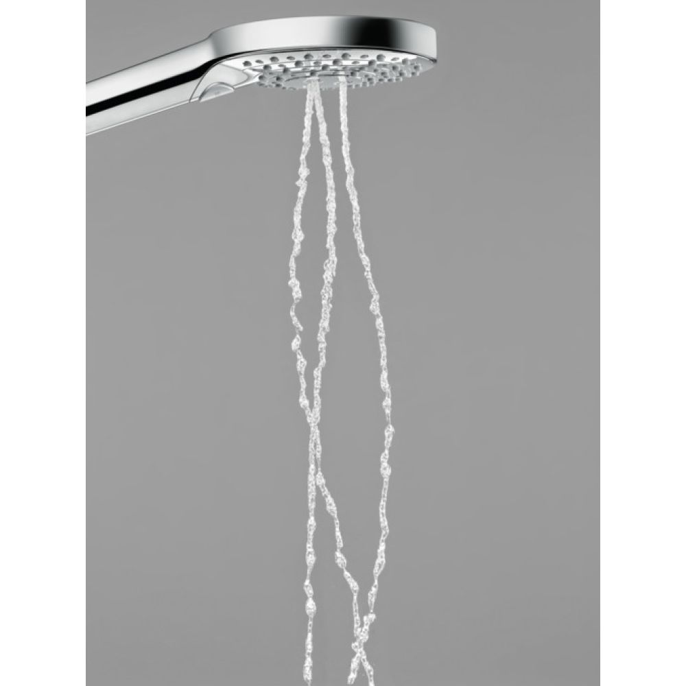 Душевой набор hansgrohe Raindance Select S 120 3jet PowderRain с держателем и шлангом 160 см 27668000, хром