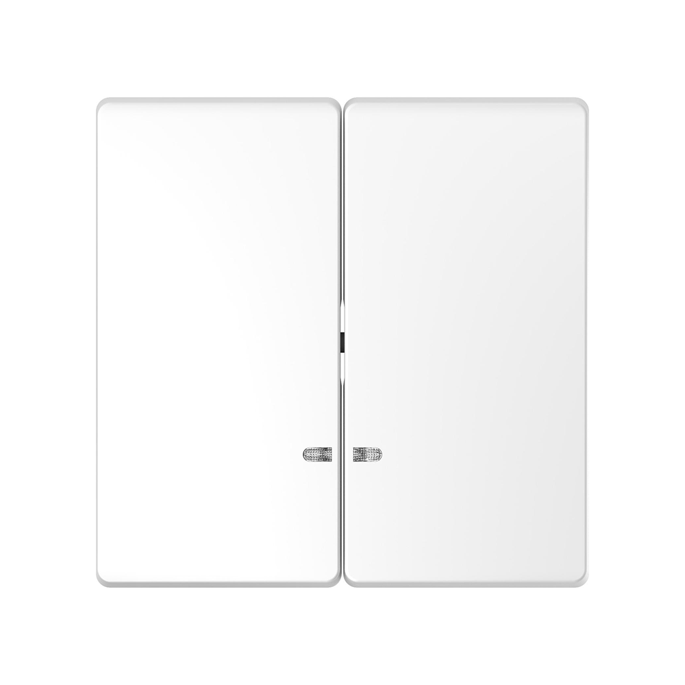Клавиша двойная с линзой для LED модуля Merten D-Life Schneider Electric белый лотос MTN3420-6035