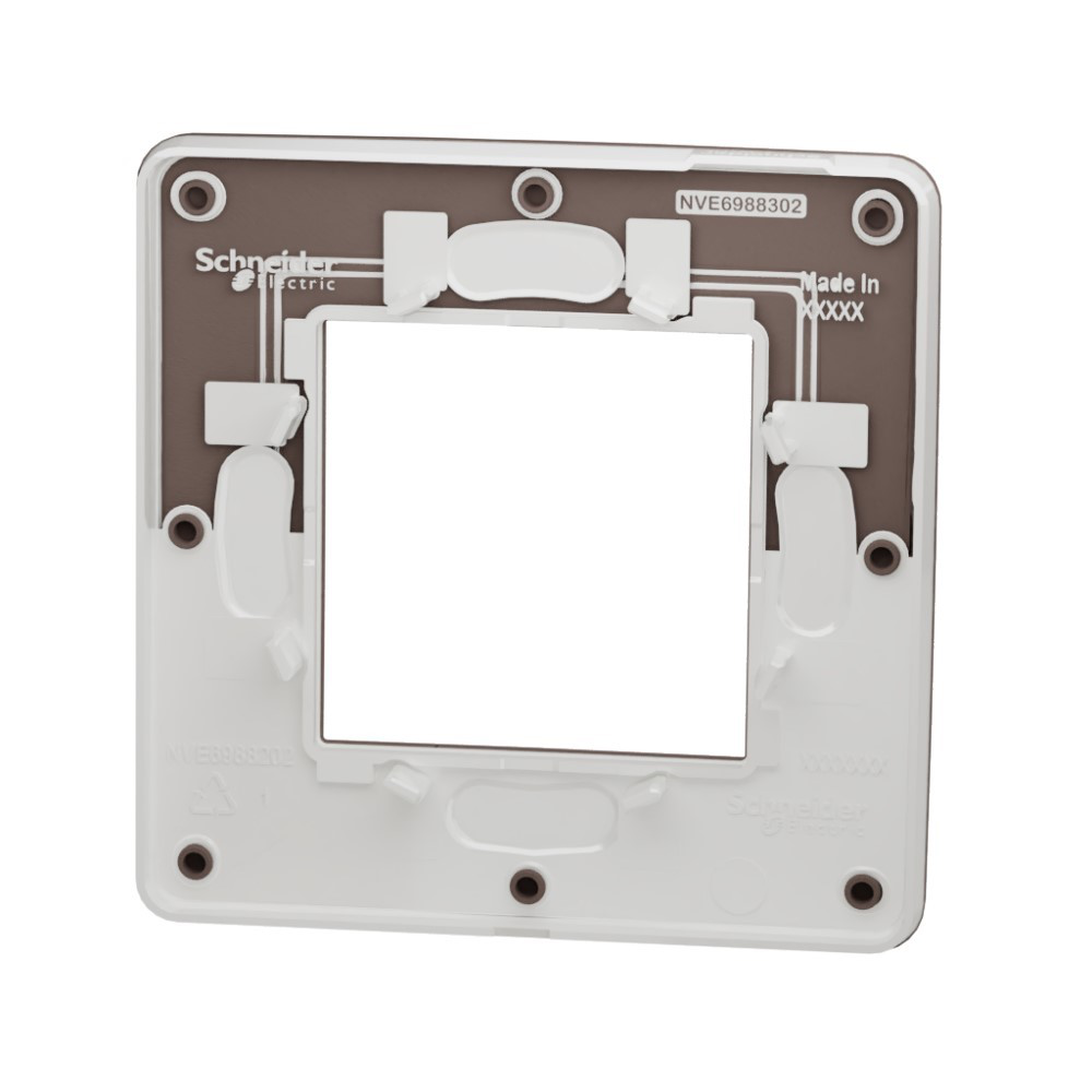 Рамка 1-постовая Unica Studio Color Schneider Electric ШОКОЛАД/белый NU280216