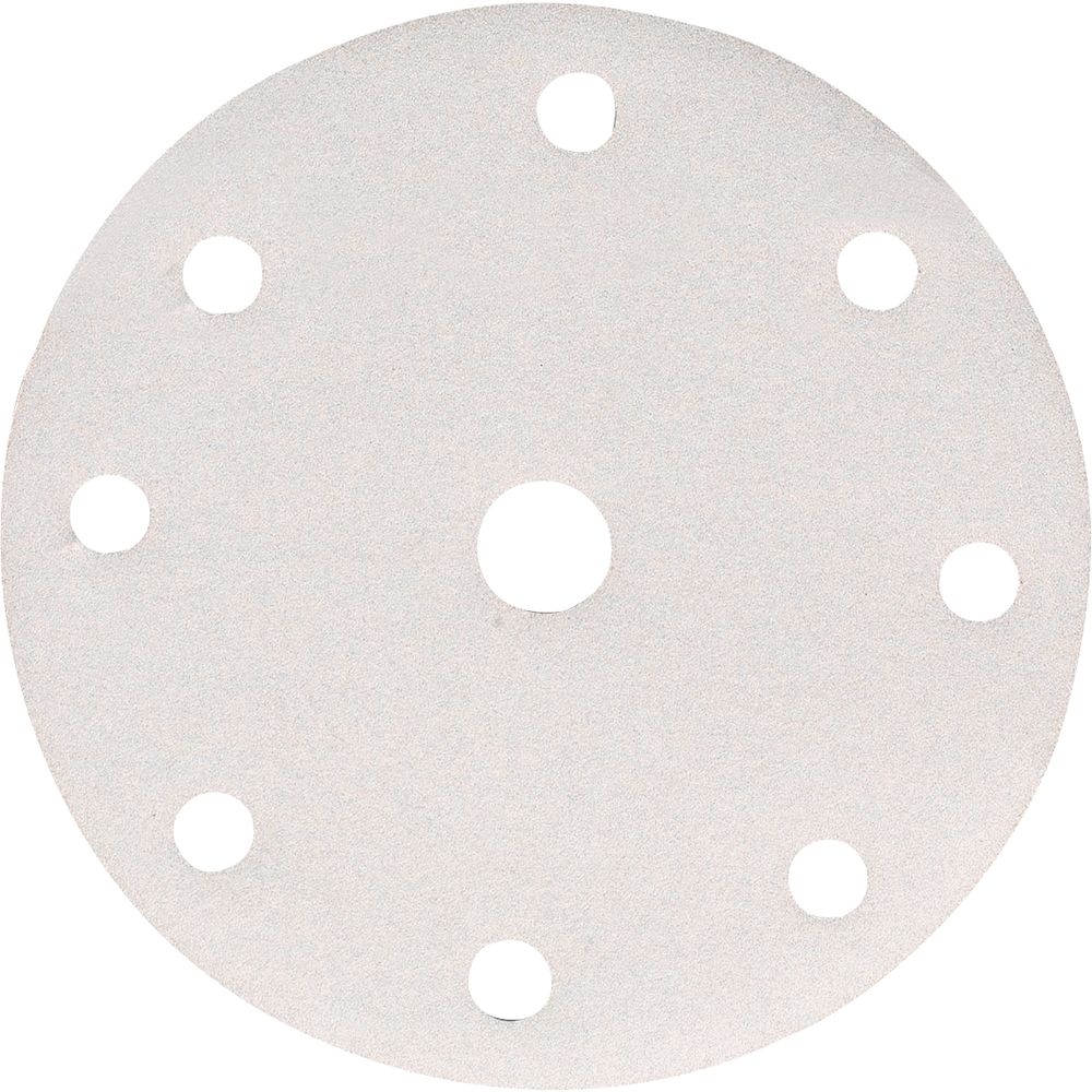 Диск шлифовальный на 8 отверстий для шлифмашинок Makita D150 мм, P150, цвет белый, 10 шт., P-37889