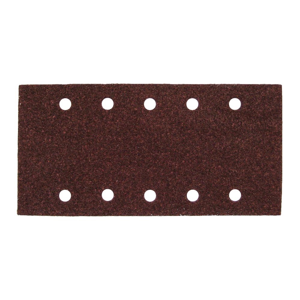 Бумага шлифовальная  на липучке для шлифмашинок Makita 100х240 мм, P180, цвет коричневый, 10 шт., P-42927